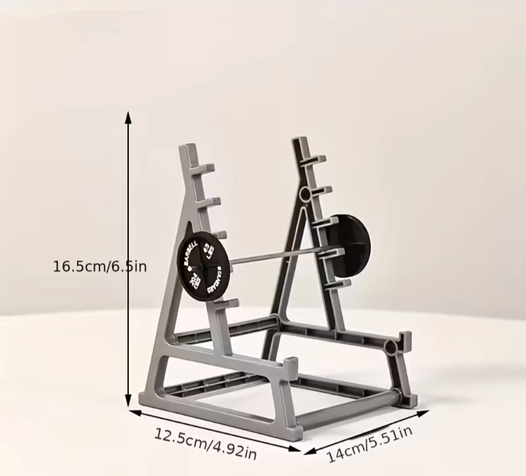 Miniature Barbell Rack Pen Holder - photo 4