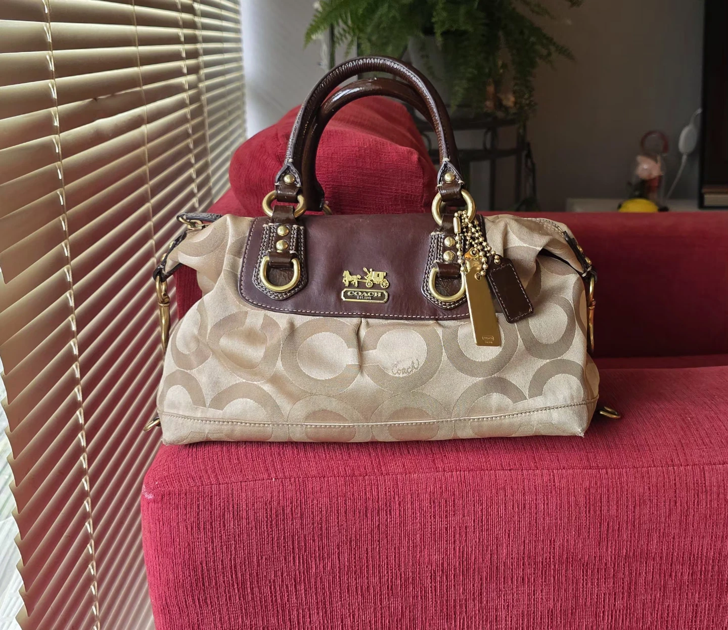 Coach Signature Satchel Handbag