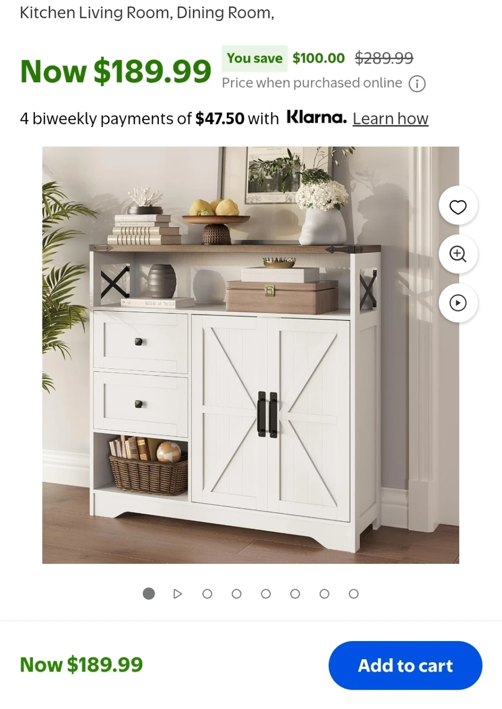 White Accent Cabinet