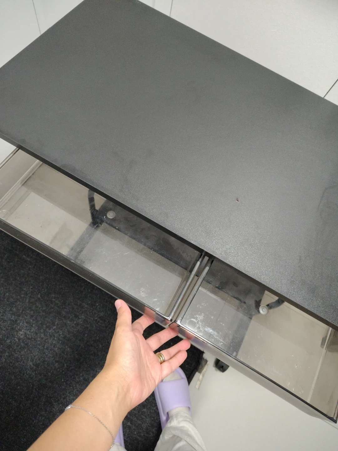 Adjustable Rolling Desk with Drawers - photo 3