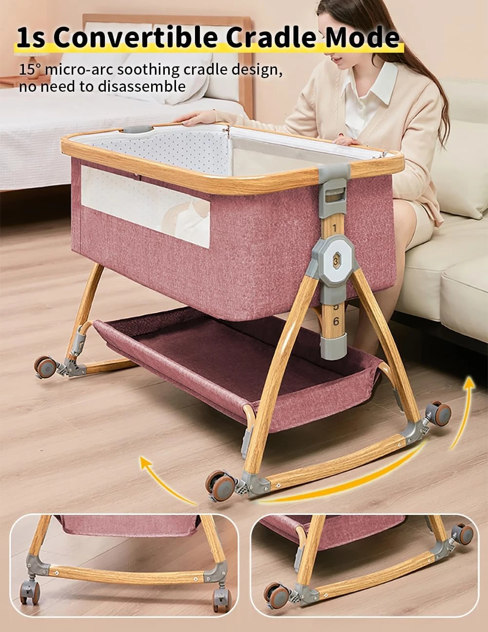 BNIB - Bonbay Baby Bassinet 4 in 1 - photo 5