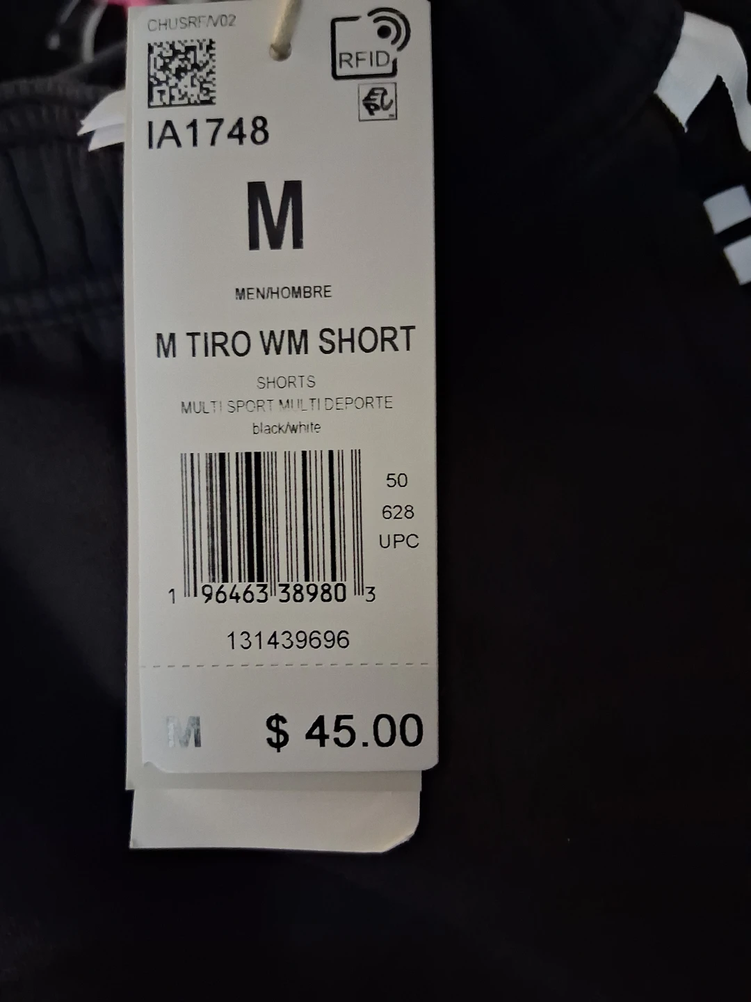 Adidas M Tiro WM Shorts Black/White Size M - photo 2