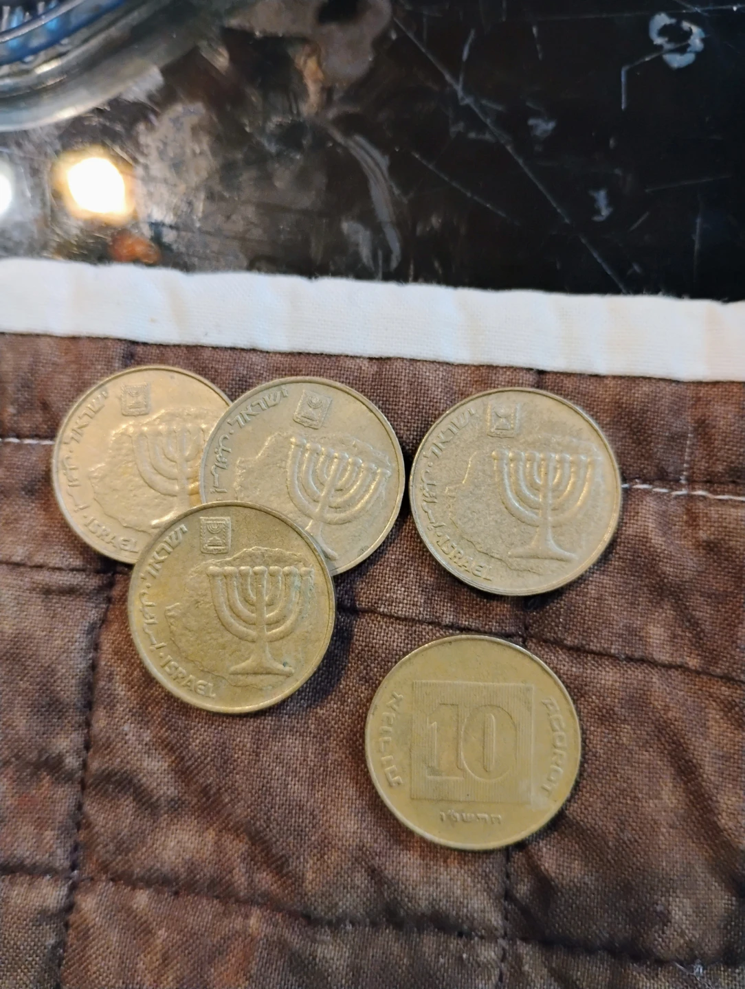 Lot of 5 Israeli 10 Shekel Coins - photo 2