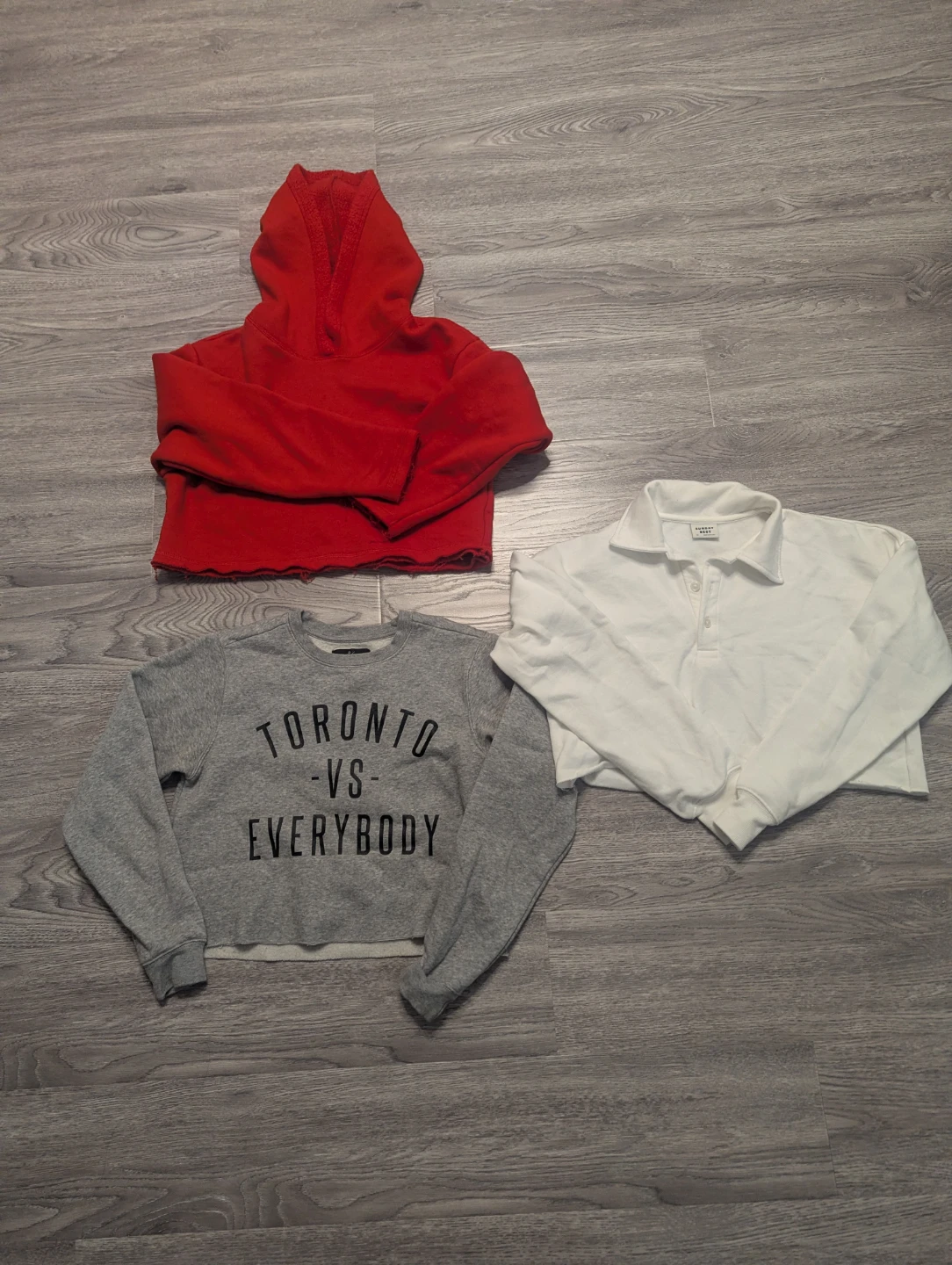 3 Crop sweat Tops
