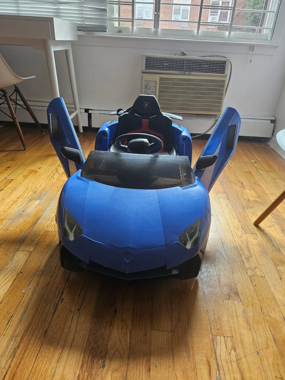 Blue Ride-On Lamborghini Aventador Kids Car