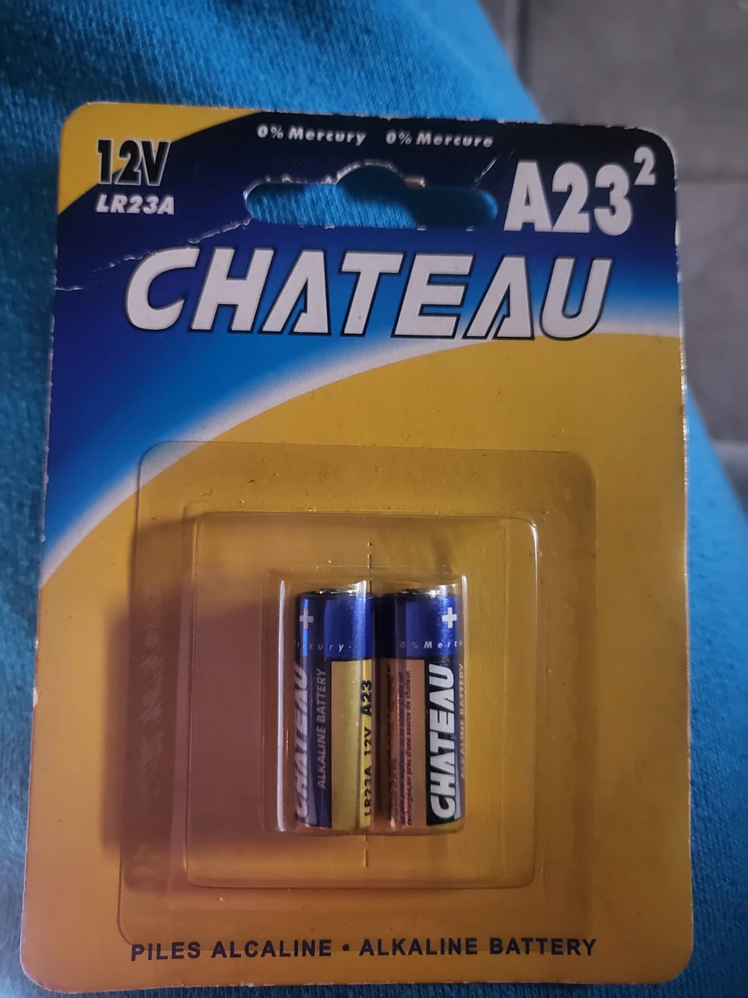 Chateau A23 12V Alkaline Batteries 2 Pack