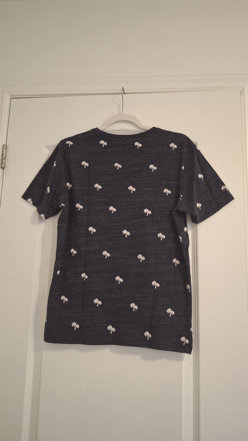 Dark Blue/Palm Tree Print  - T-Shirt - photo 2