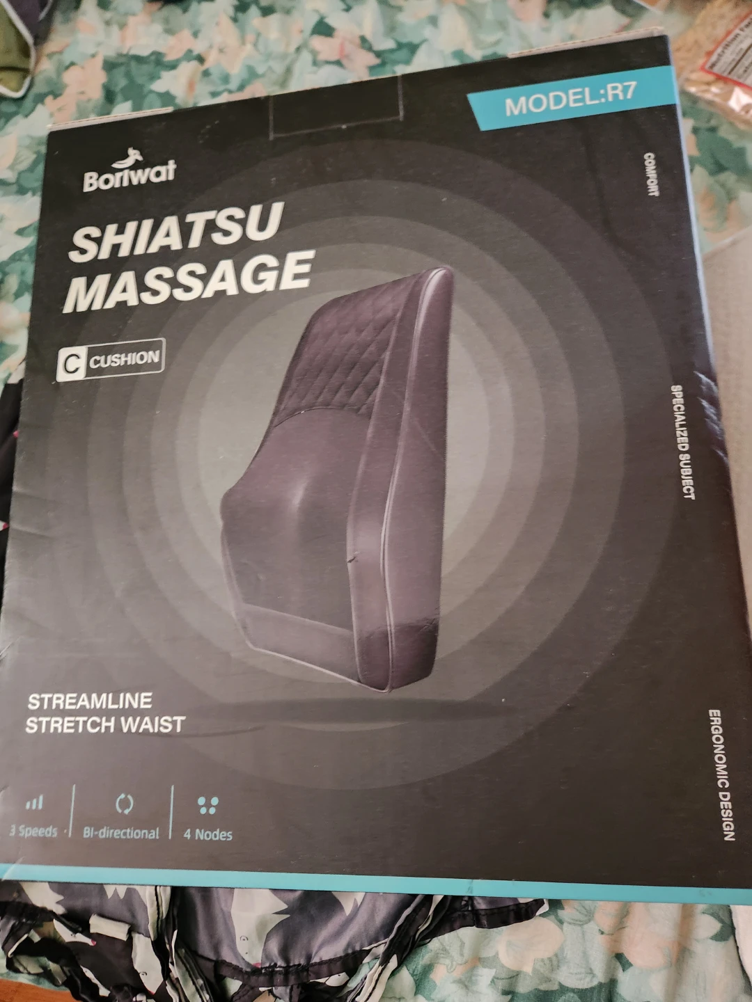 Boriwat Shiatsu Massage Cushion R7 Black - photo 5