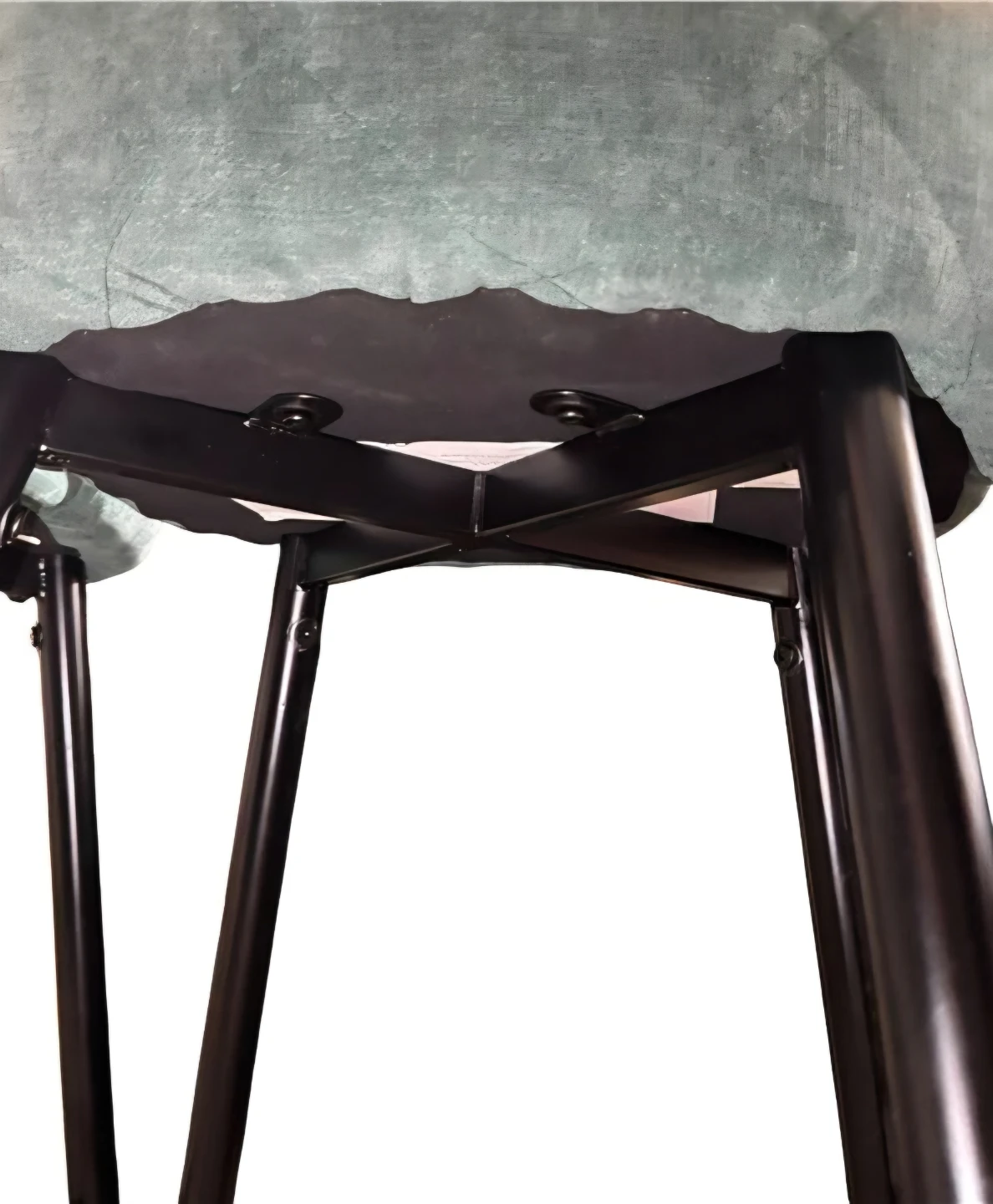 Moden Teal Velvet Metal Frame Counter Height Stool (Set of 2) - photo 3