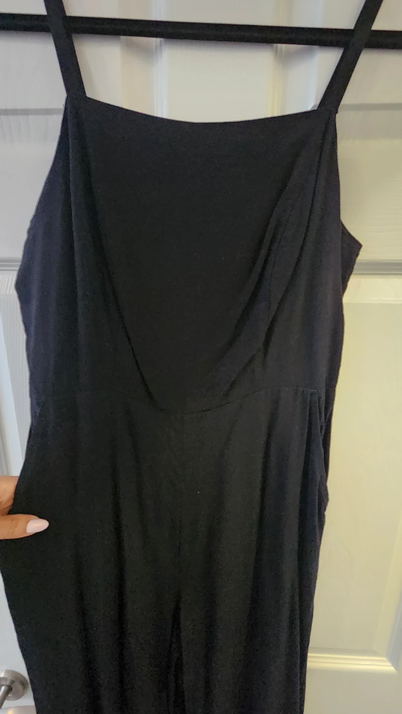 Black Spaghetti Strap Jumpsuit