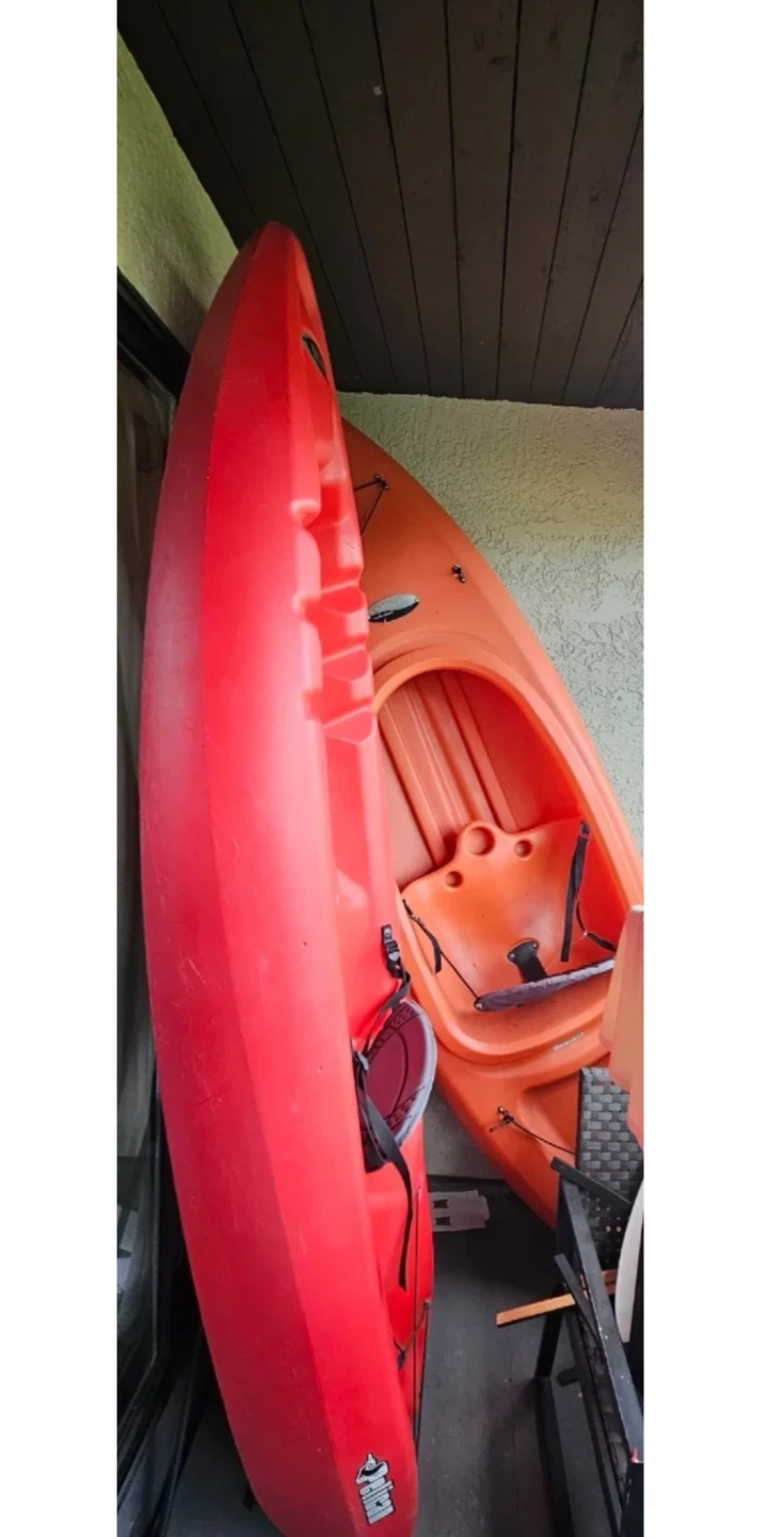 2  Kayaks with Paddles for both & 2 Life jackets ALL INCLUDED!
