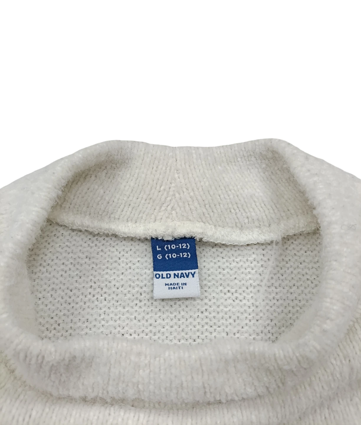 Old Navy Youth Large Cream Mock Neck Sweater - photo 3