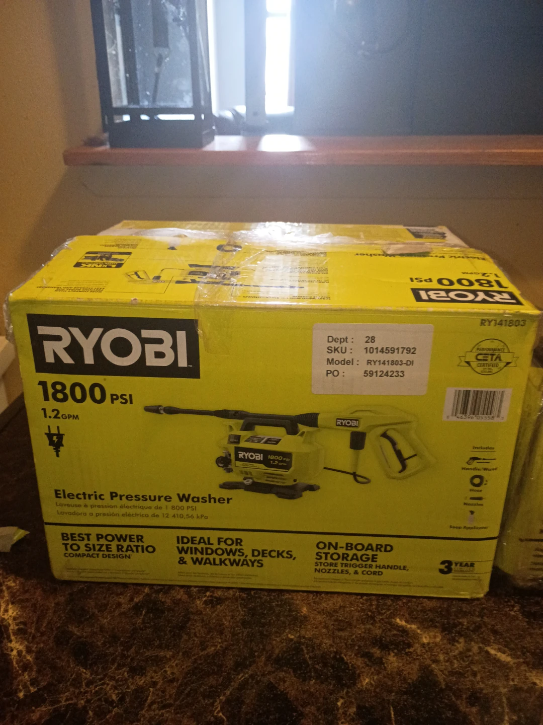 Ryobi Electric Pressure Washer 1800 PSI