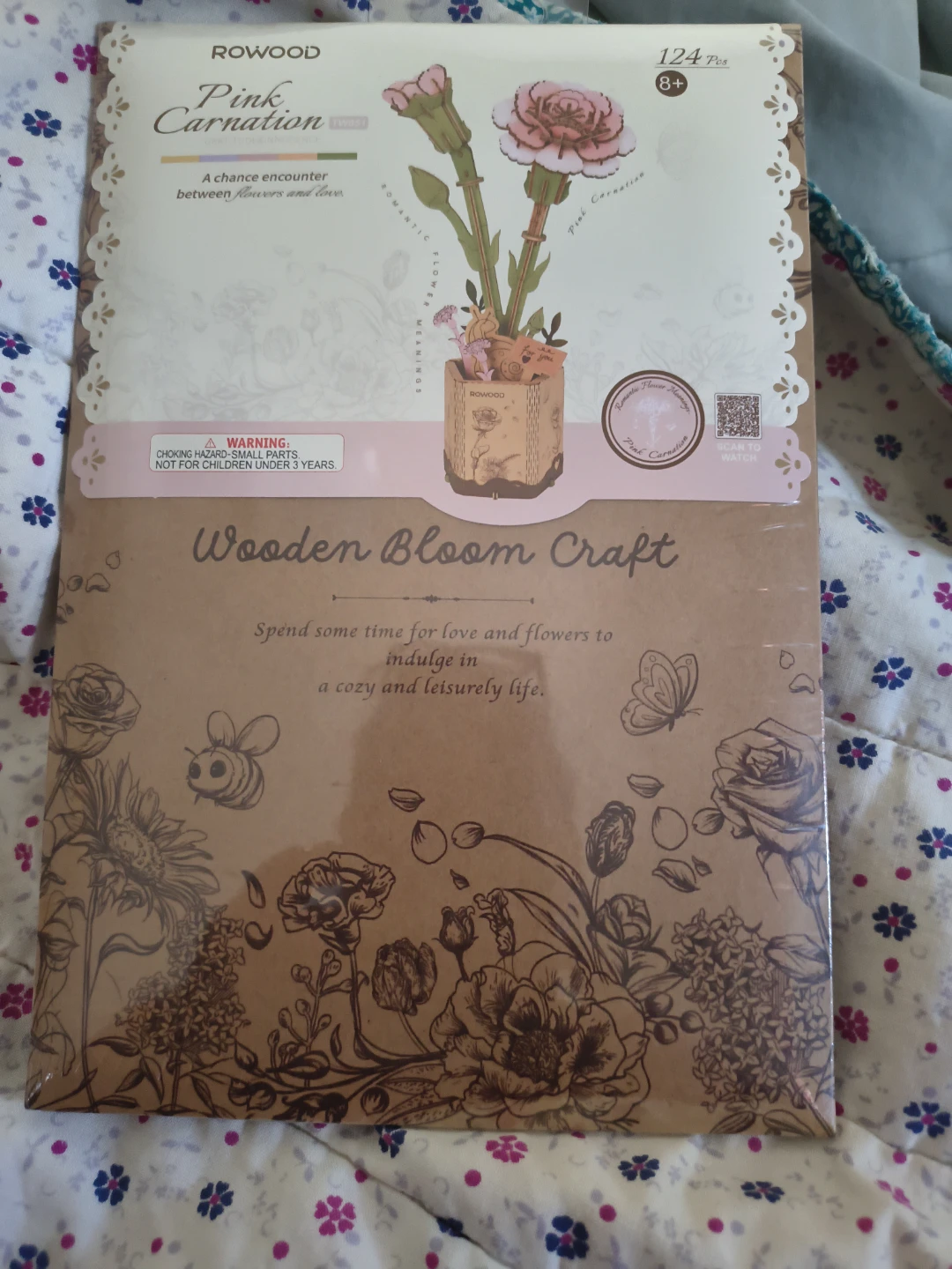 PUZZLE Rowood Wooden Bloom Craft Pink Carnation - photo 3
