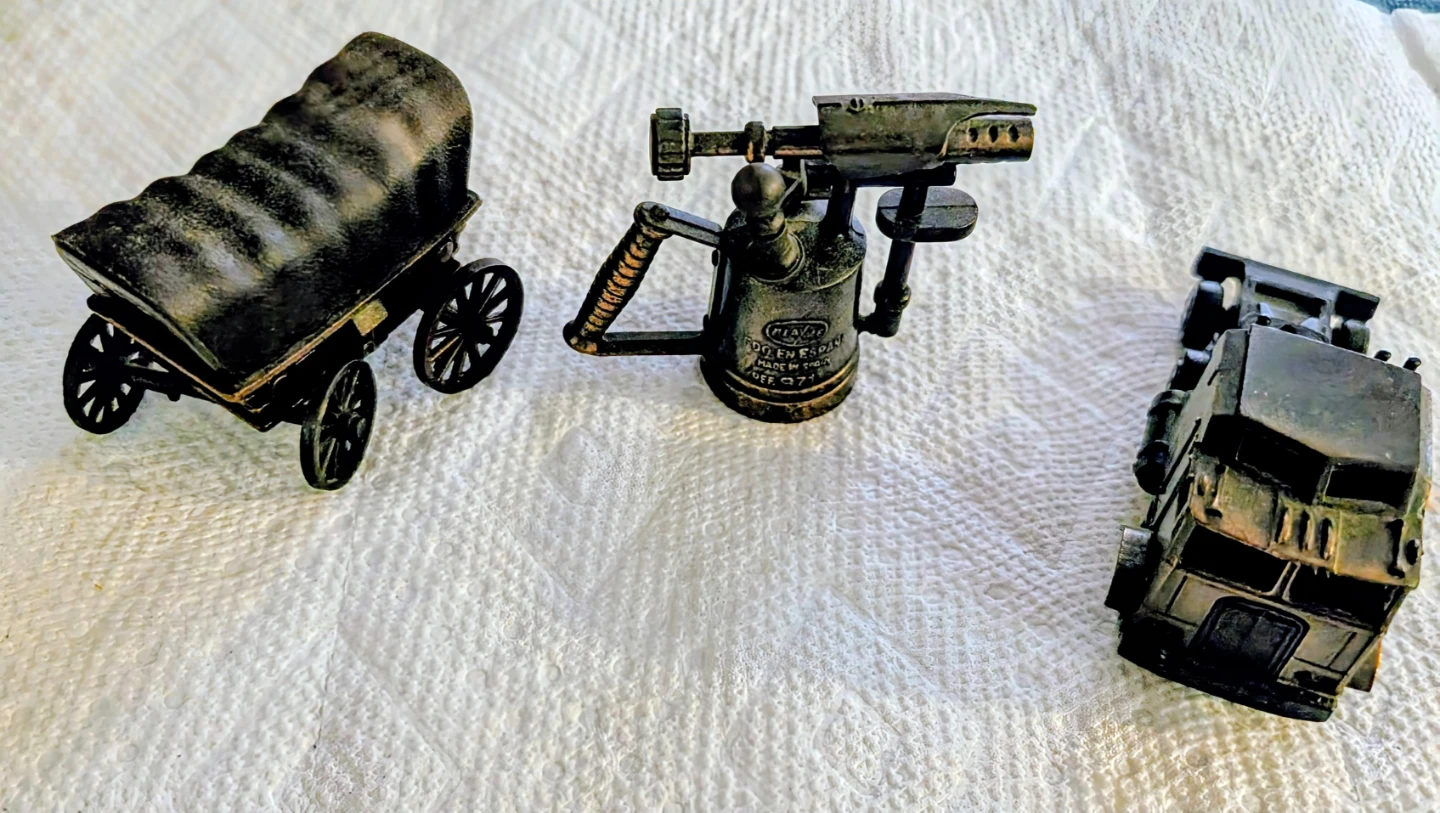 Vintage Playme Die-Cast Pencil Sharpeners - Set of 3