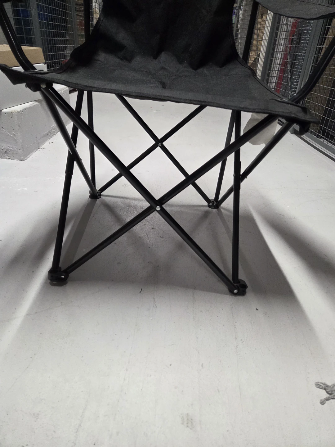 Black Folding Camp Chair with Cup Holder - photo 5