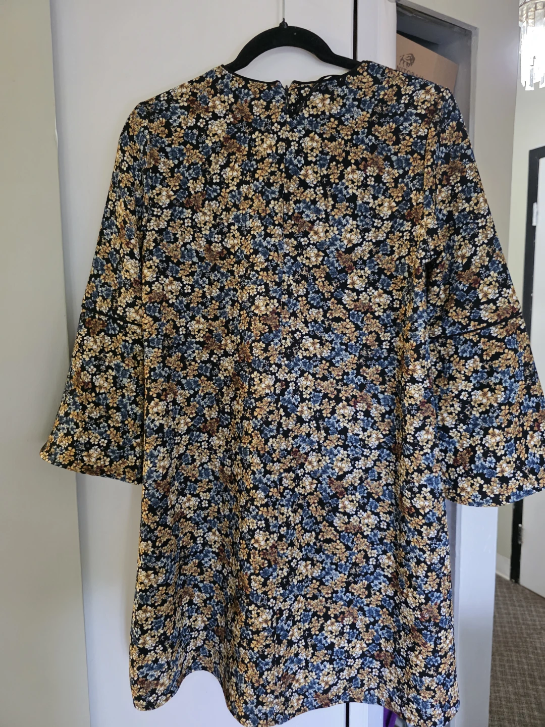 Zara Basic floral mini dress XS