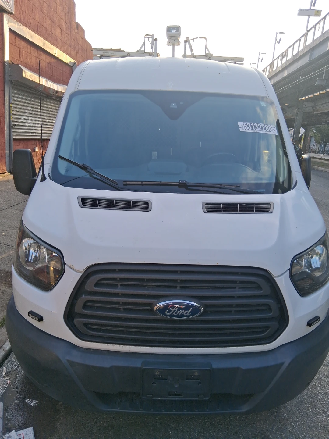 2016 White Ford Transit Cargo Van 150