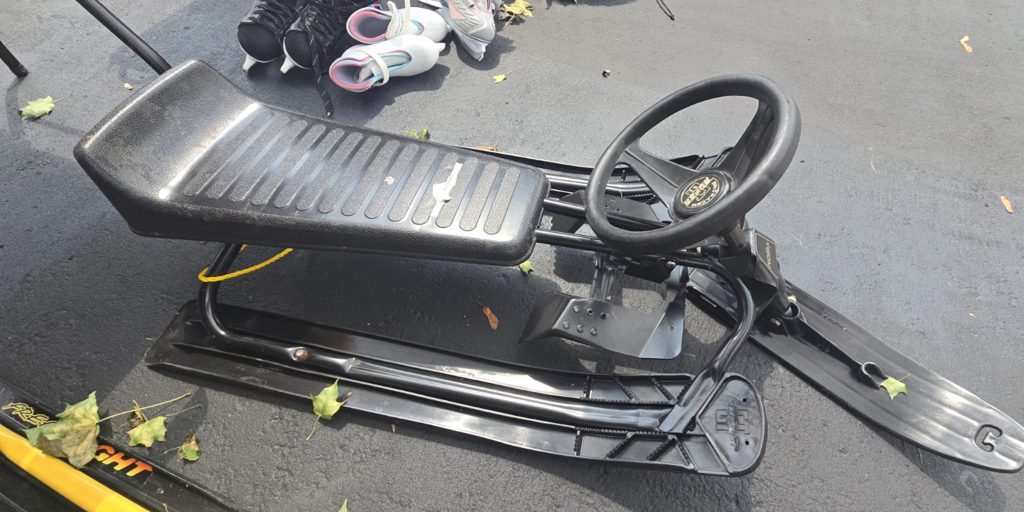 Noma Snow Sled with Steering Wheel