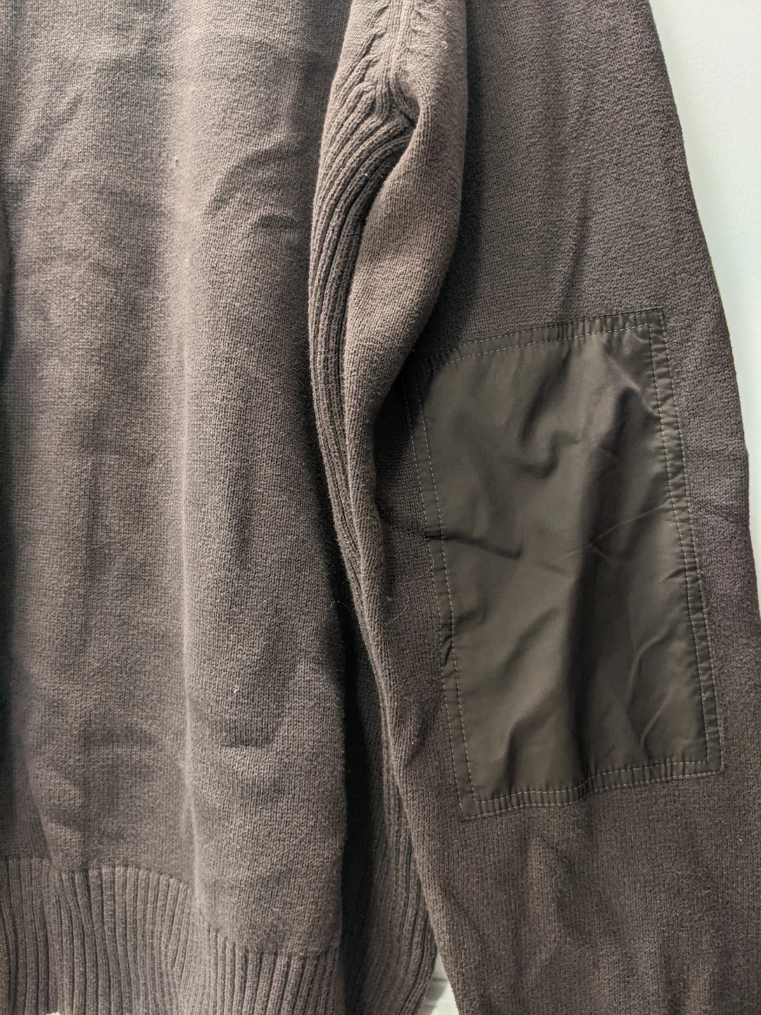 Calvin Klein Jeans Brown Crewneck Sweater with Logo Band - photo 5