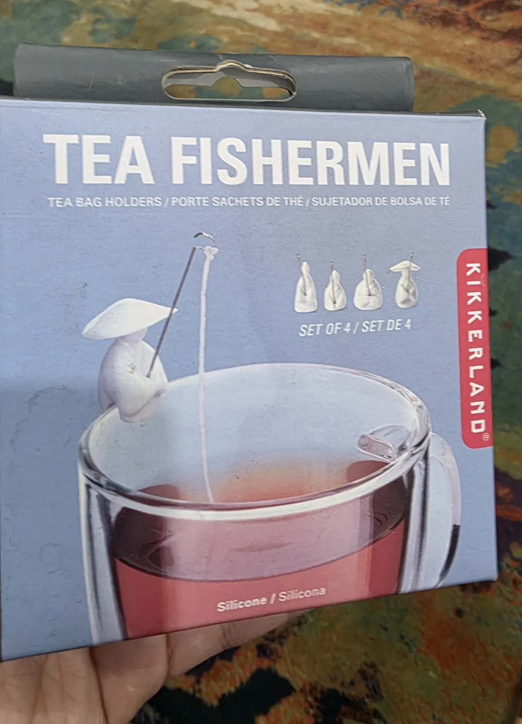 Kikkerland Tea Fishermen Tea Bag Holders (Set of 4)