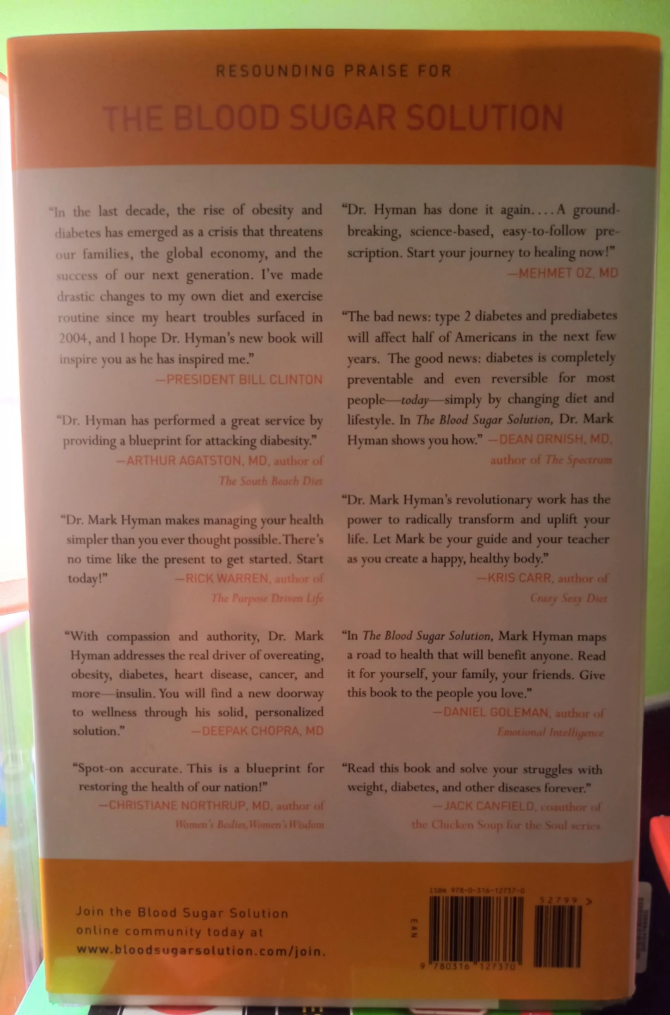 The Blood Sugar Solution by Mark Hyman, MD (Hardcover) - photo 3