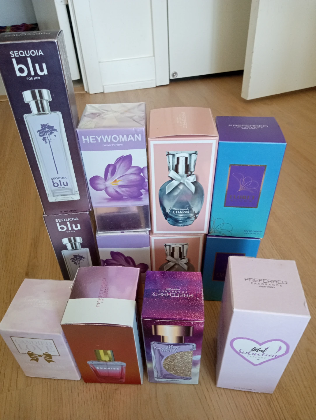 New assorted perfume $30 for all. Cancel trip moving sales.