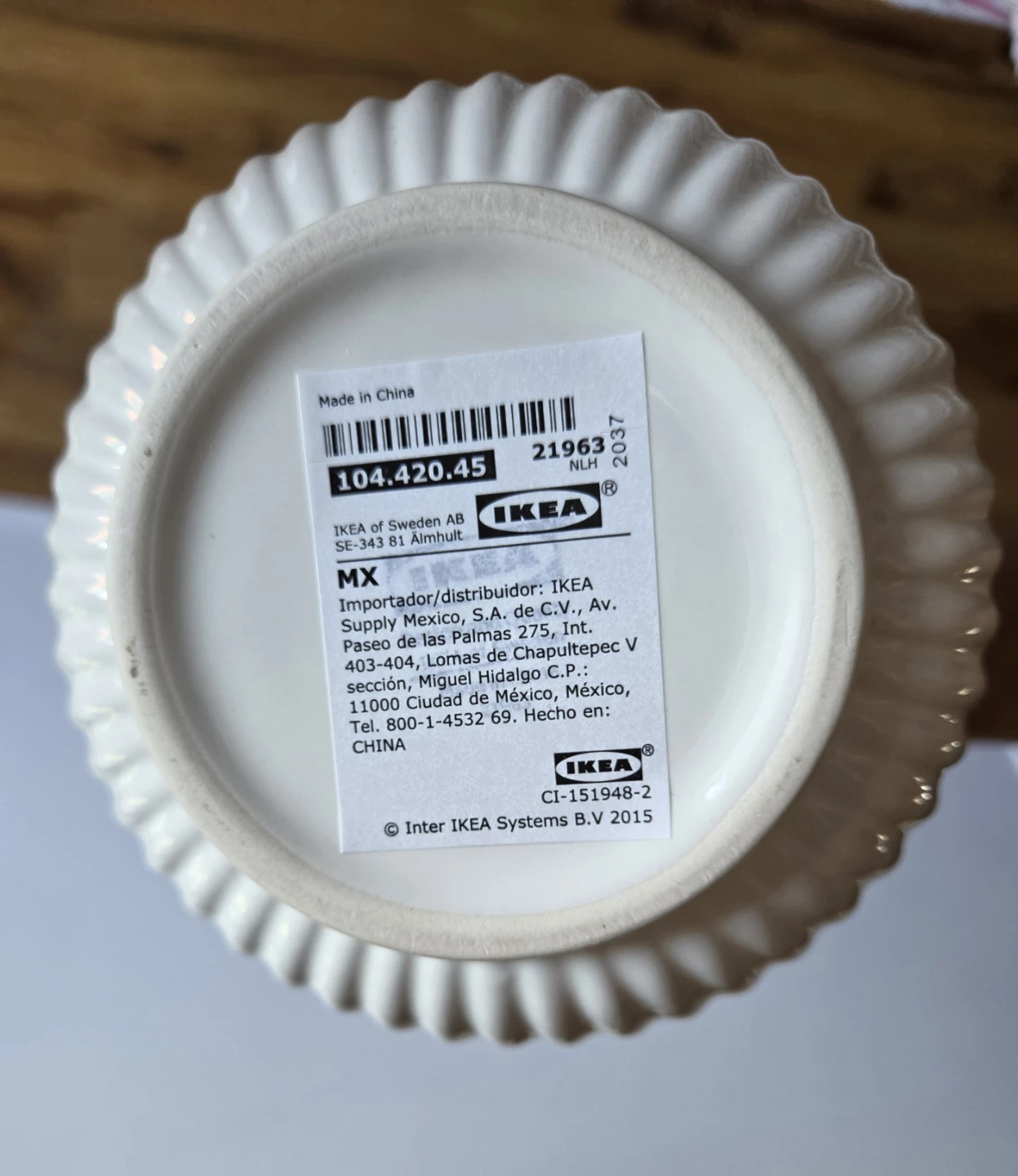 White IKEA Vase - photo 2