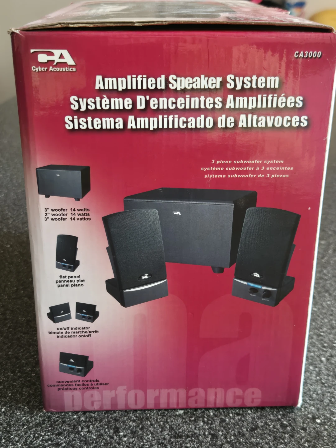 Cyber Acoustics CA-3000 3-Piece Amplified Speaker System - photo 2