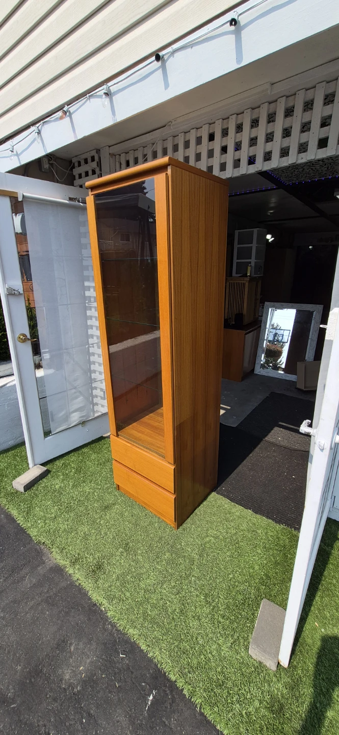 Teak Display Cabinet with Drawers - photo 2