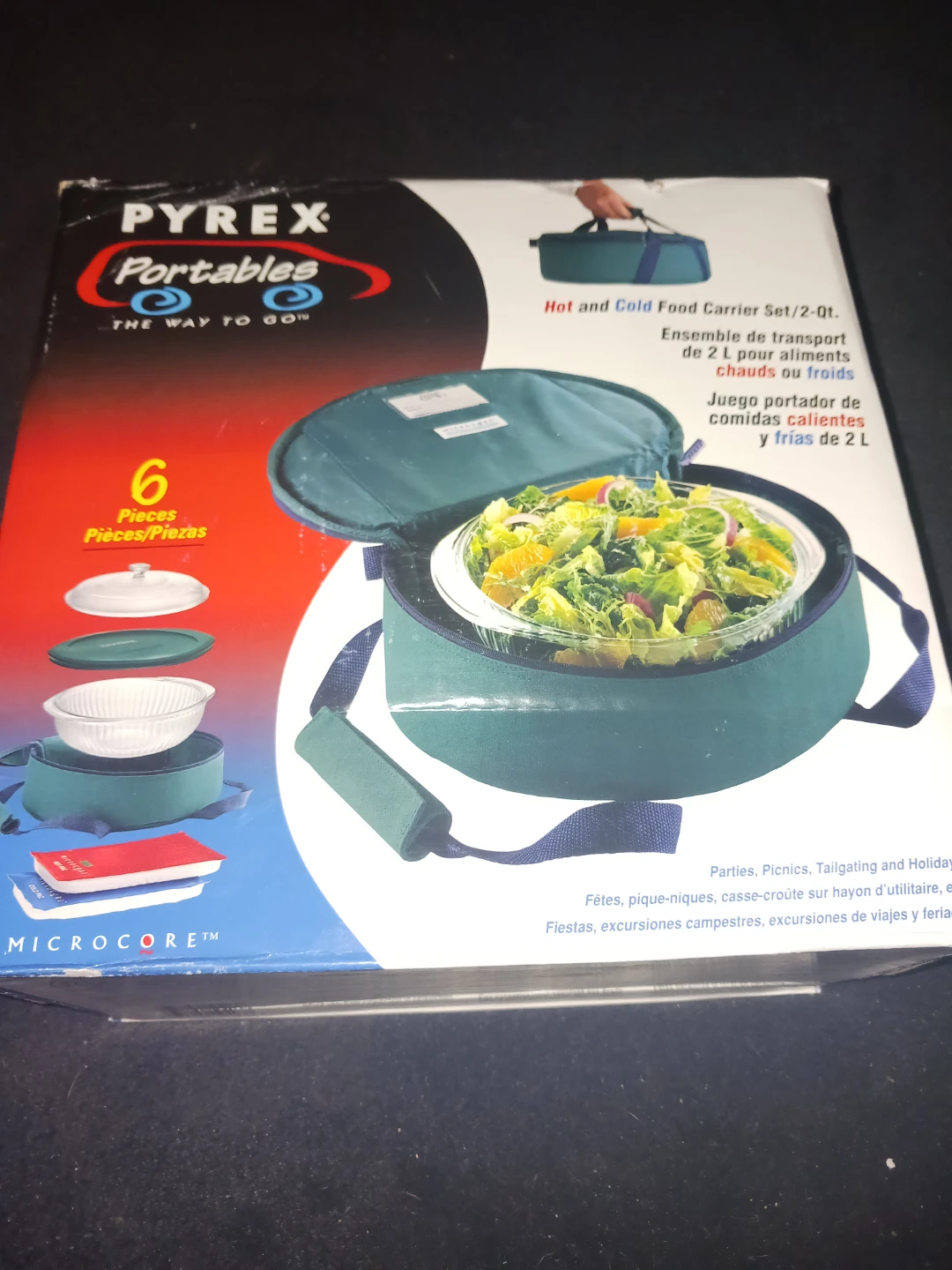 Pyrex Portables 6-Piece Hot & Cold Food Carrier Set