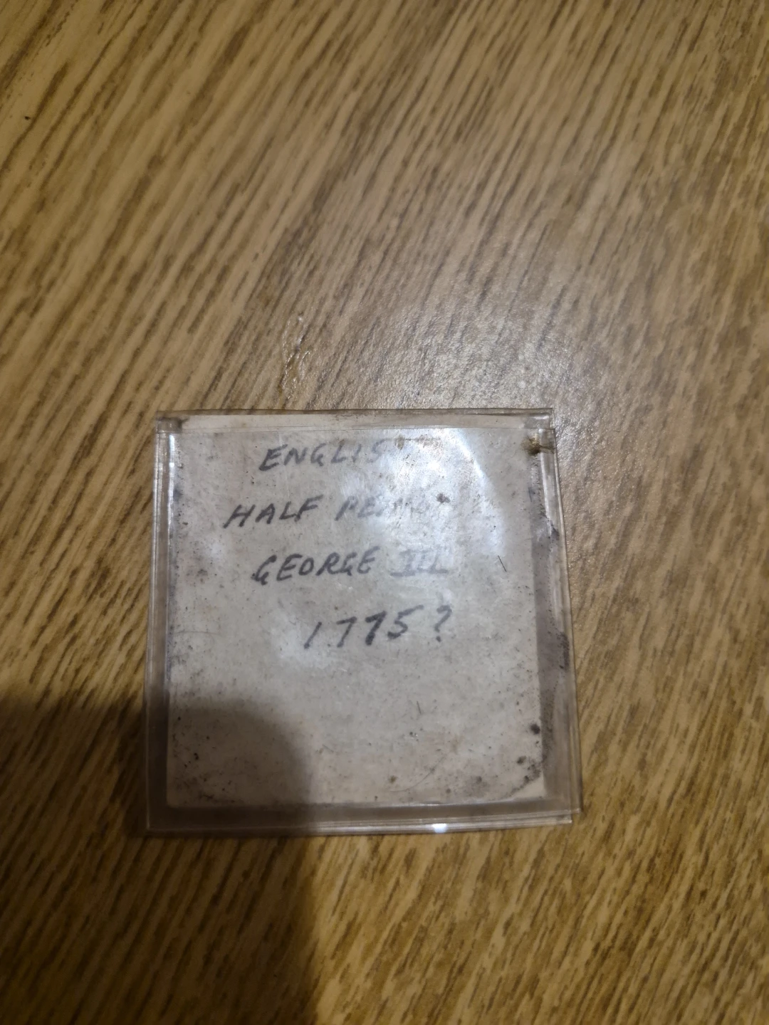 English Half Penny Coin - 1775?