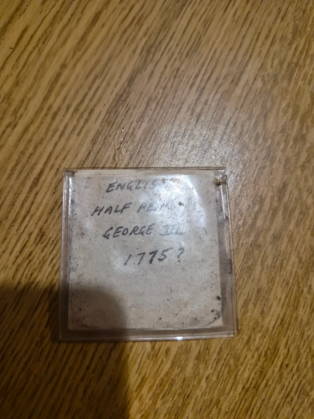 English Half Penny Coin - 1775?