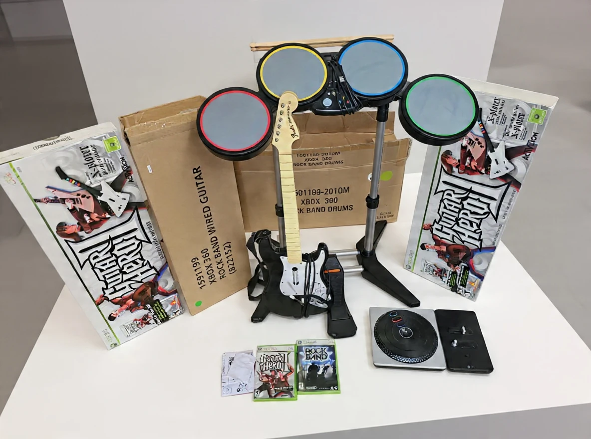 Xbox 360 Rock Band and Guitar Hero Bundle