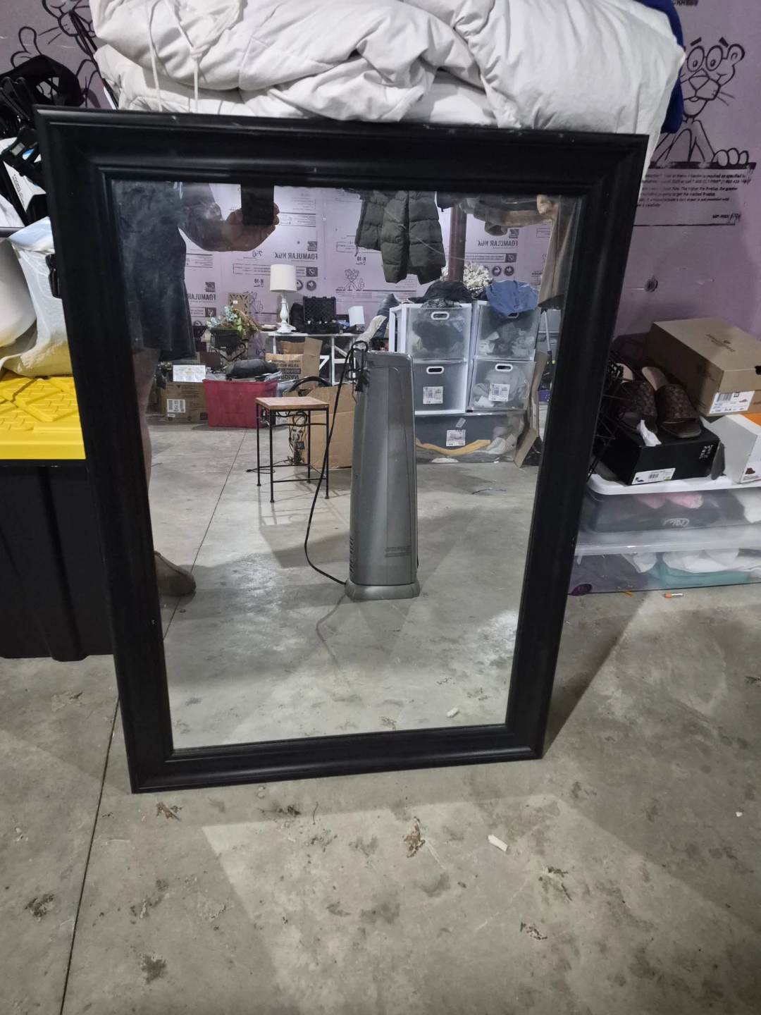 Large Black Wall Mirror - photo 2