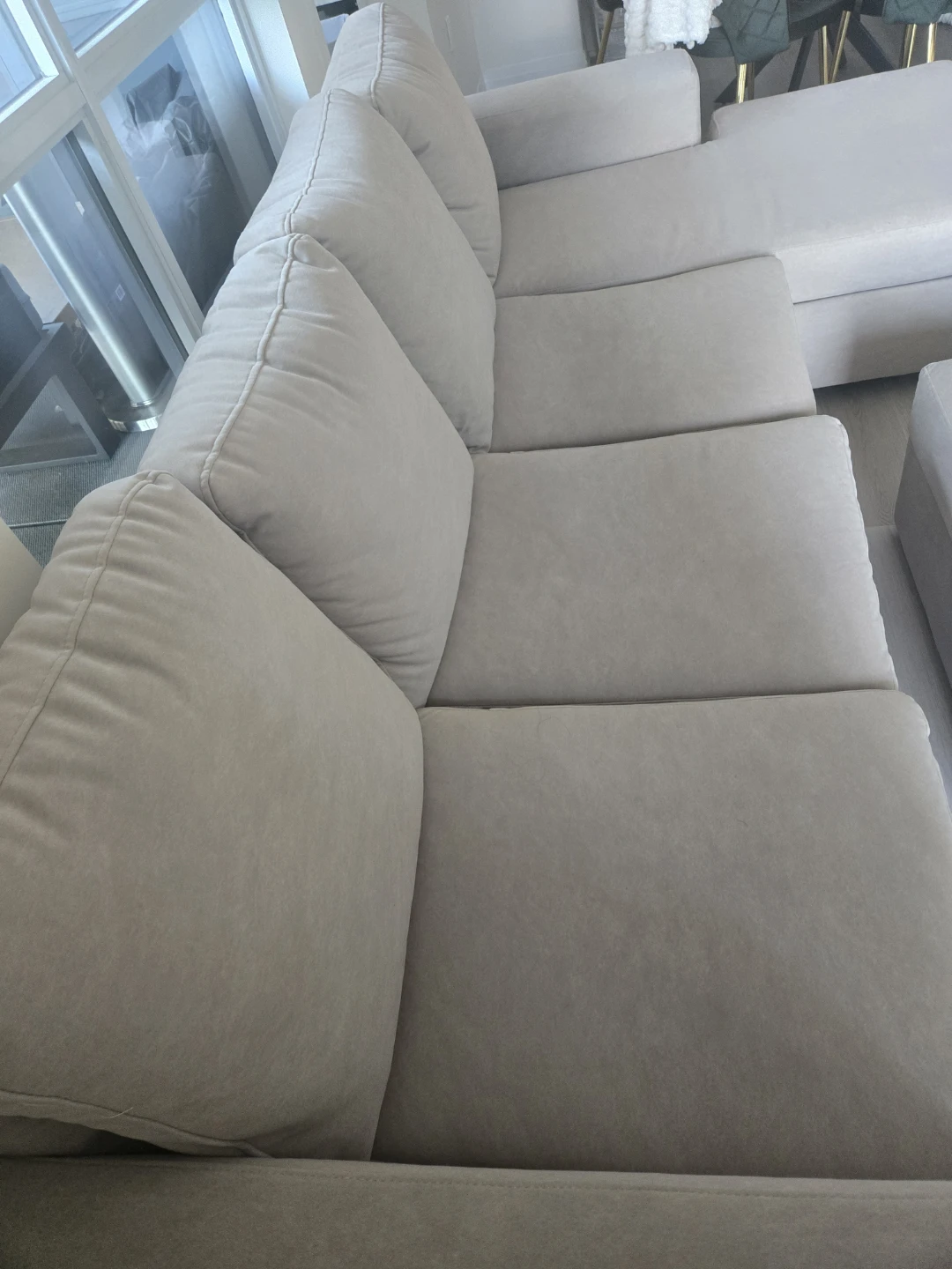 Sectional Sofa with Ottoman