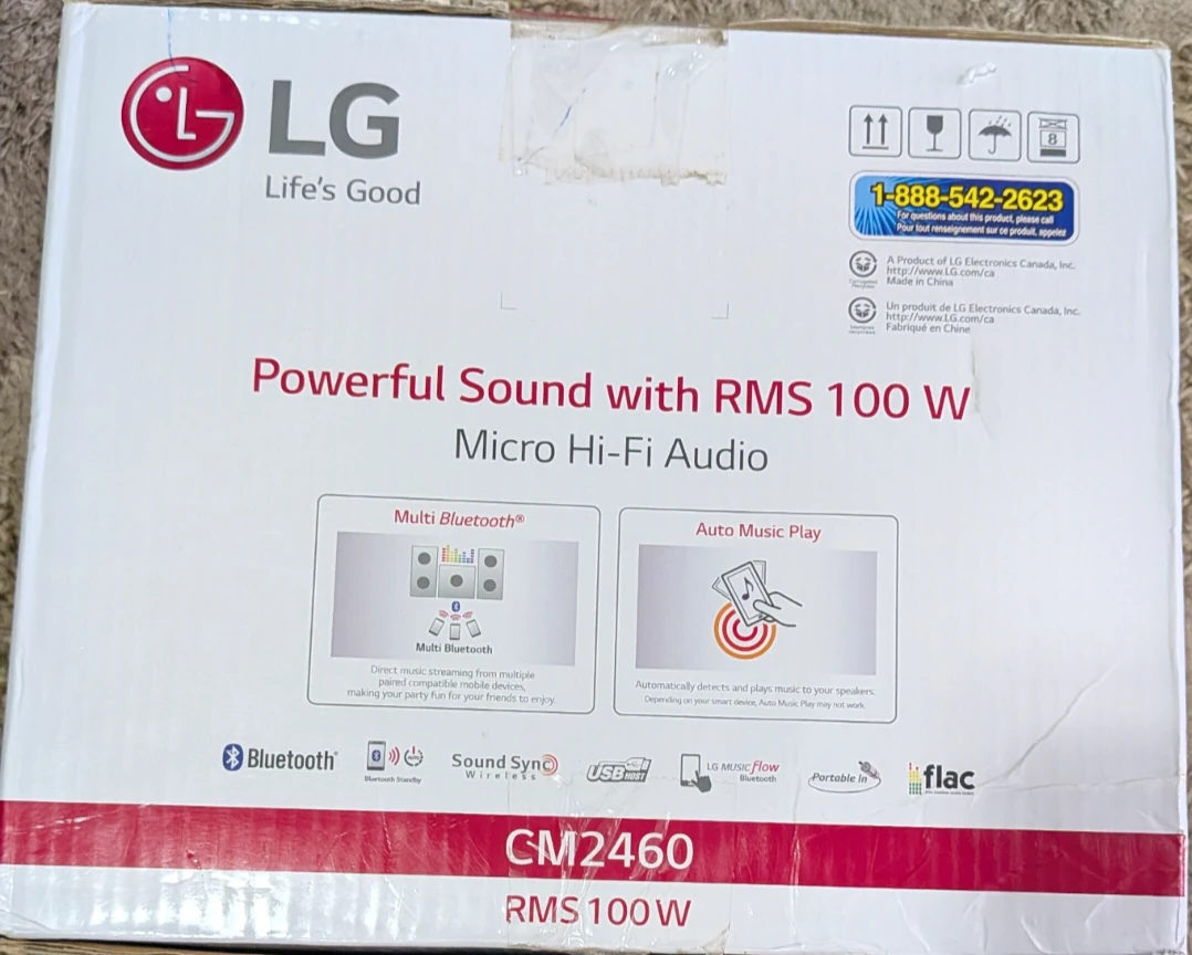 LG  Micro Hi-Fi Audio System with 100W RMS - photo 3