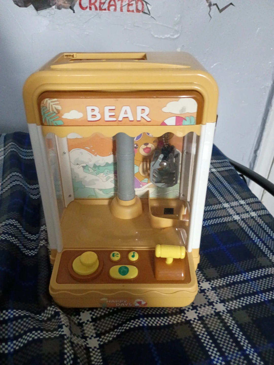 Mini Claw Machine Toy - "Bear Happy Days"