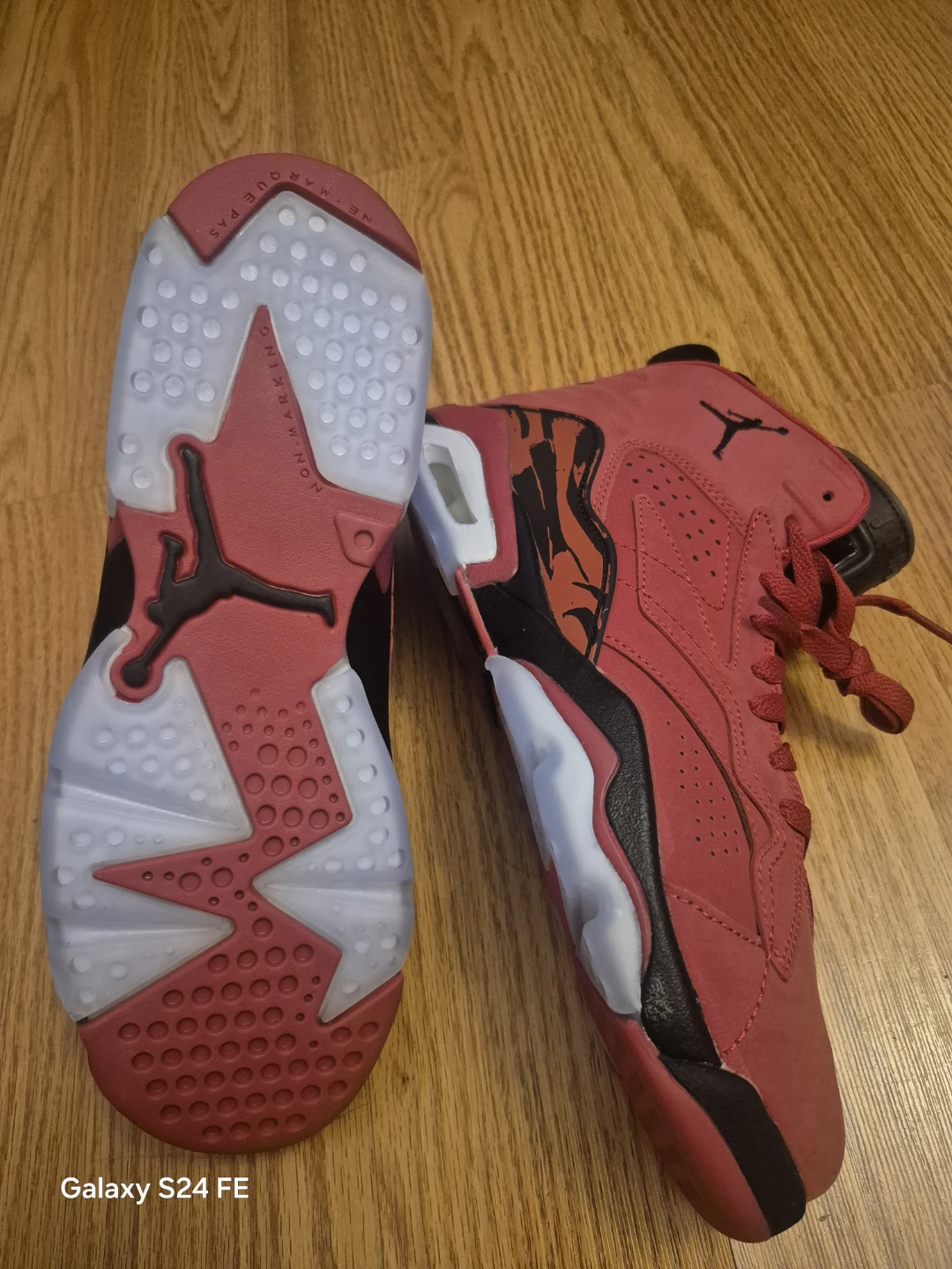 Air Jordan 6 Retro Red Suede Sneakers