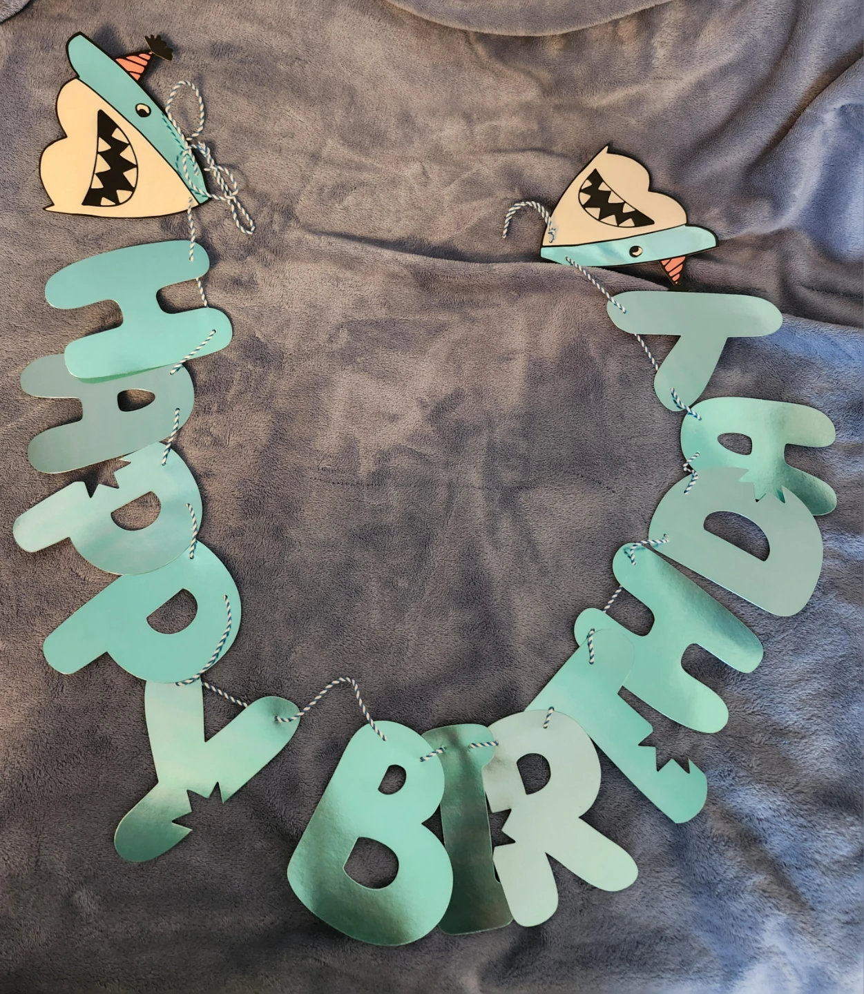 Happy Birthday Shark Bite Banner