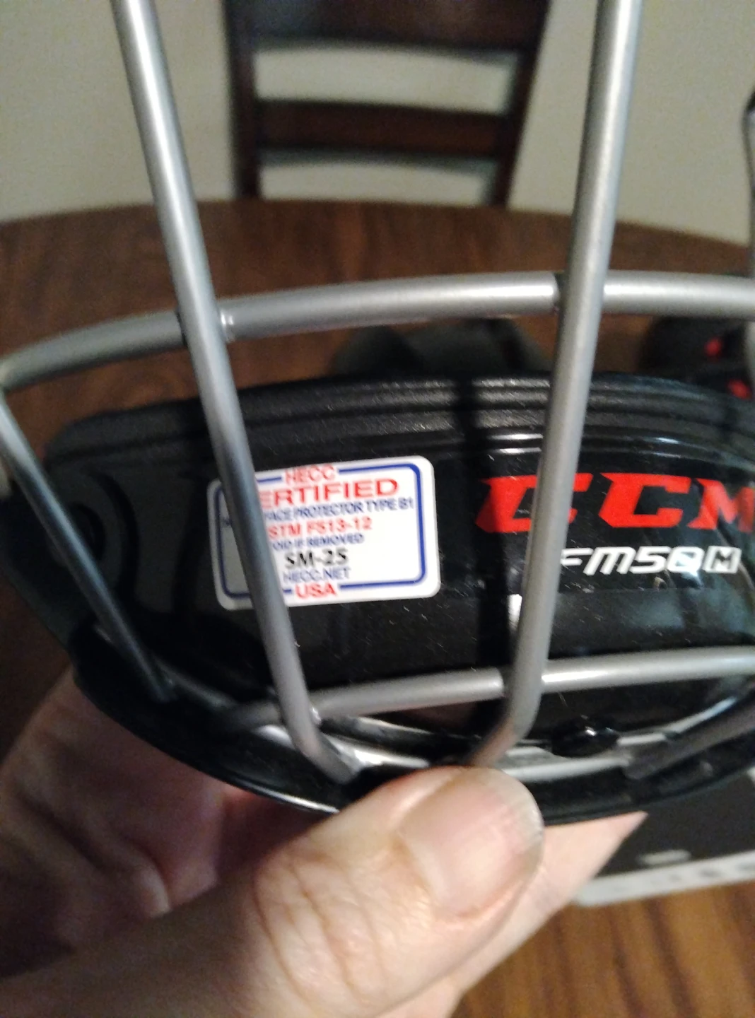 Two CCM Ice Hockey Helmets with Cages (2) - photo 5