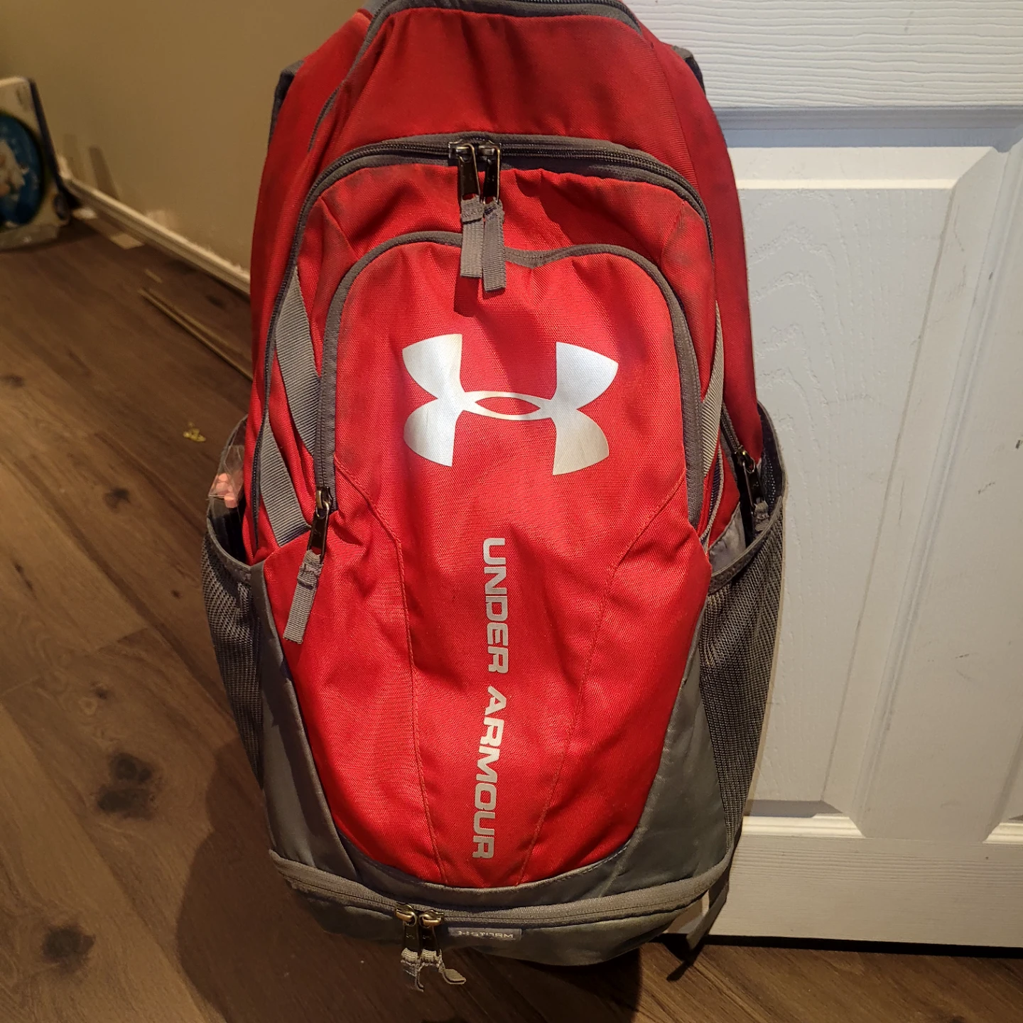 Under Armour Red & Grey Backpack