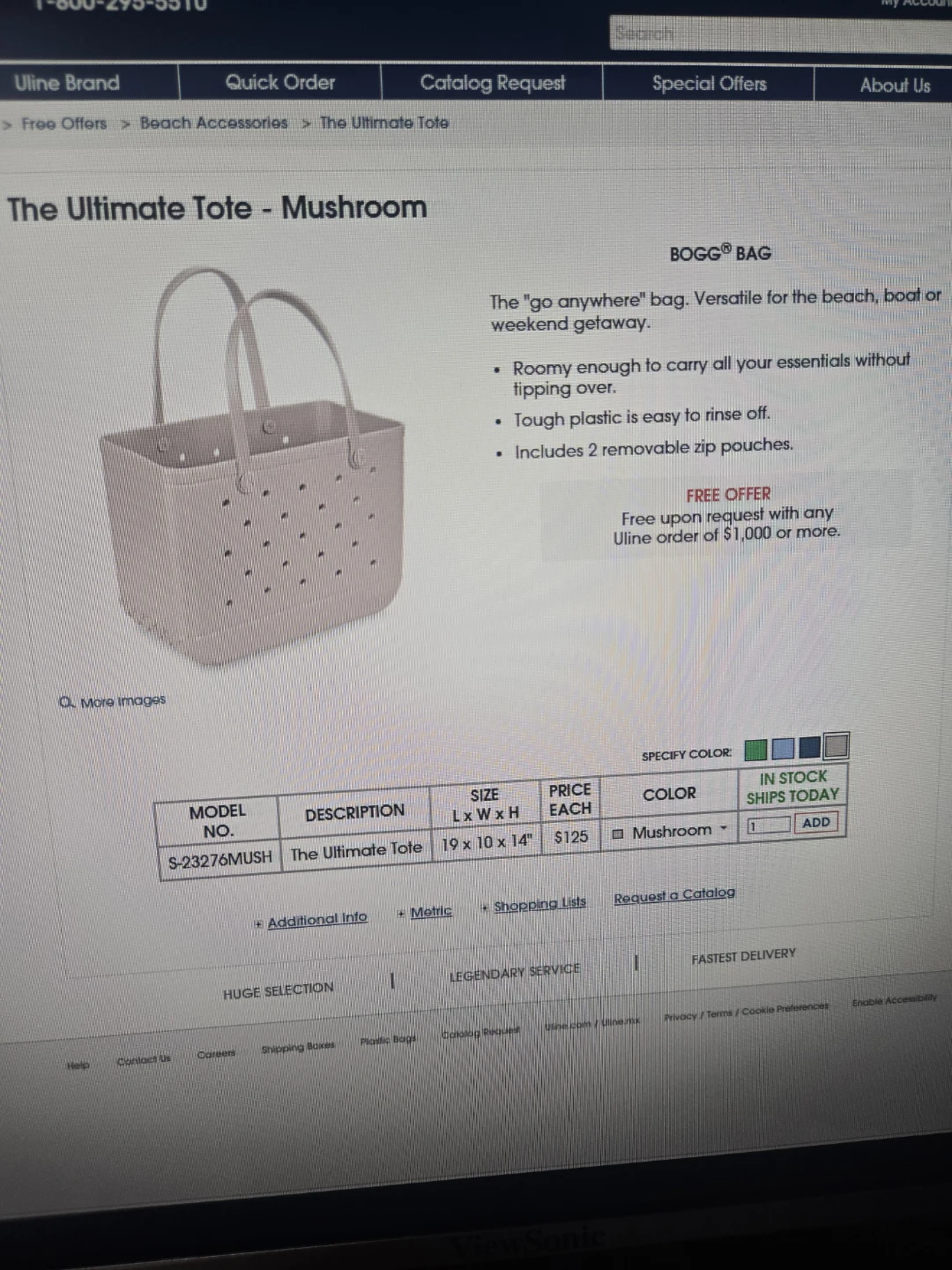 Bogg Bag The Ultimate Tote - Mushroom