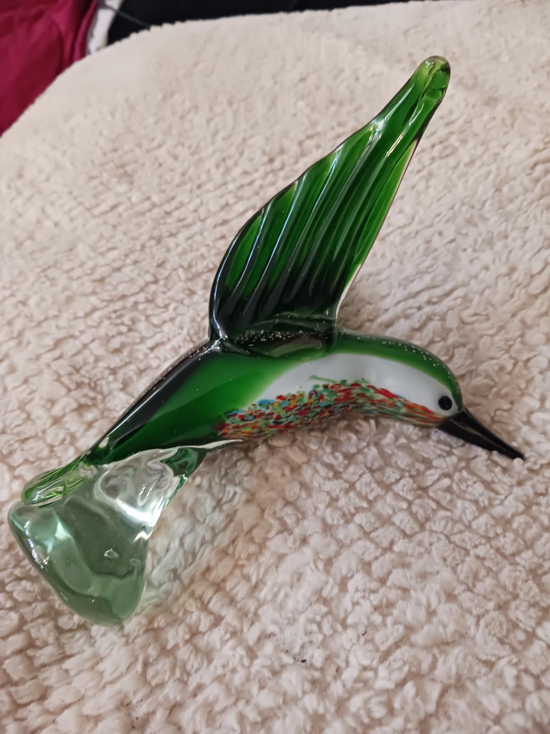 Glass Hummingbird Figurine - photo 2