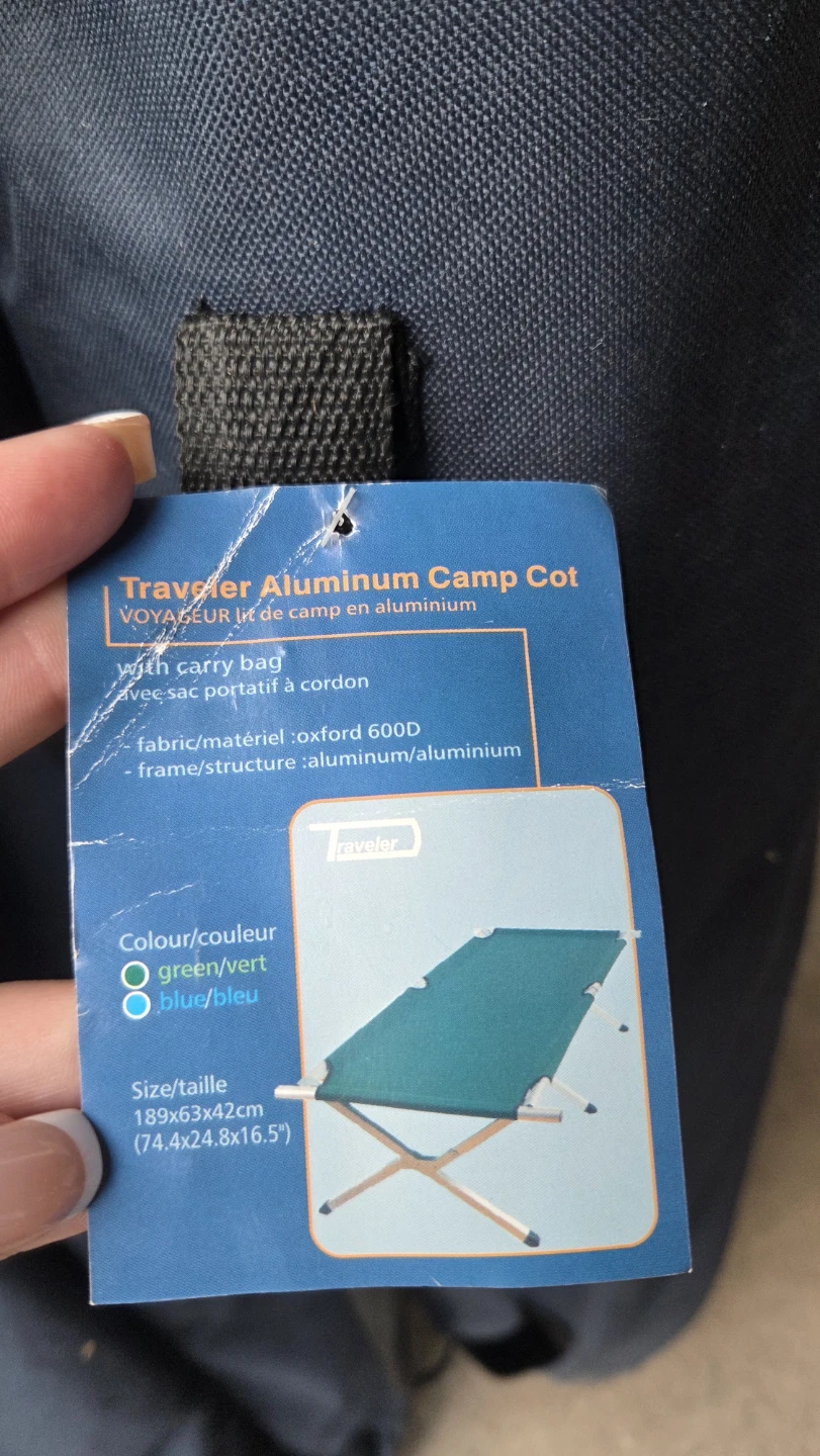 Traveler Aluminum Camp Cots with Carry Bag