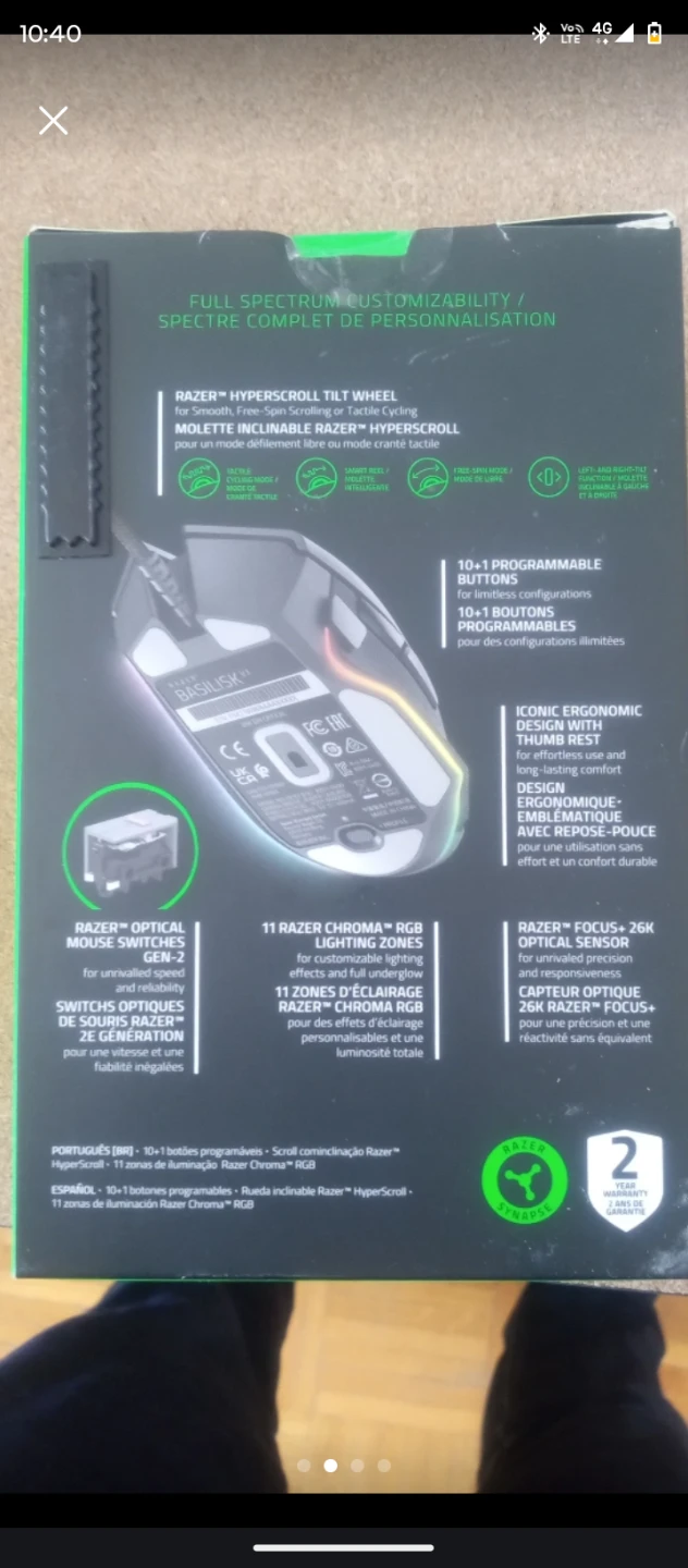 Razer Basilisk V3 Ergonomic Gaming Mouse - photo 2