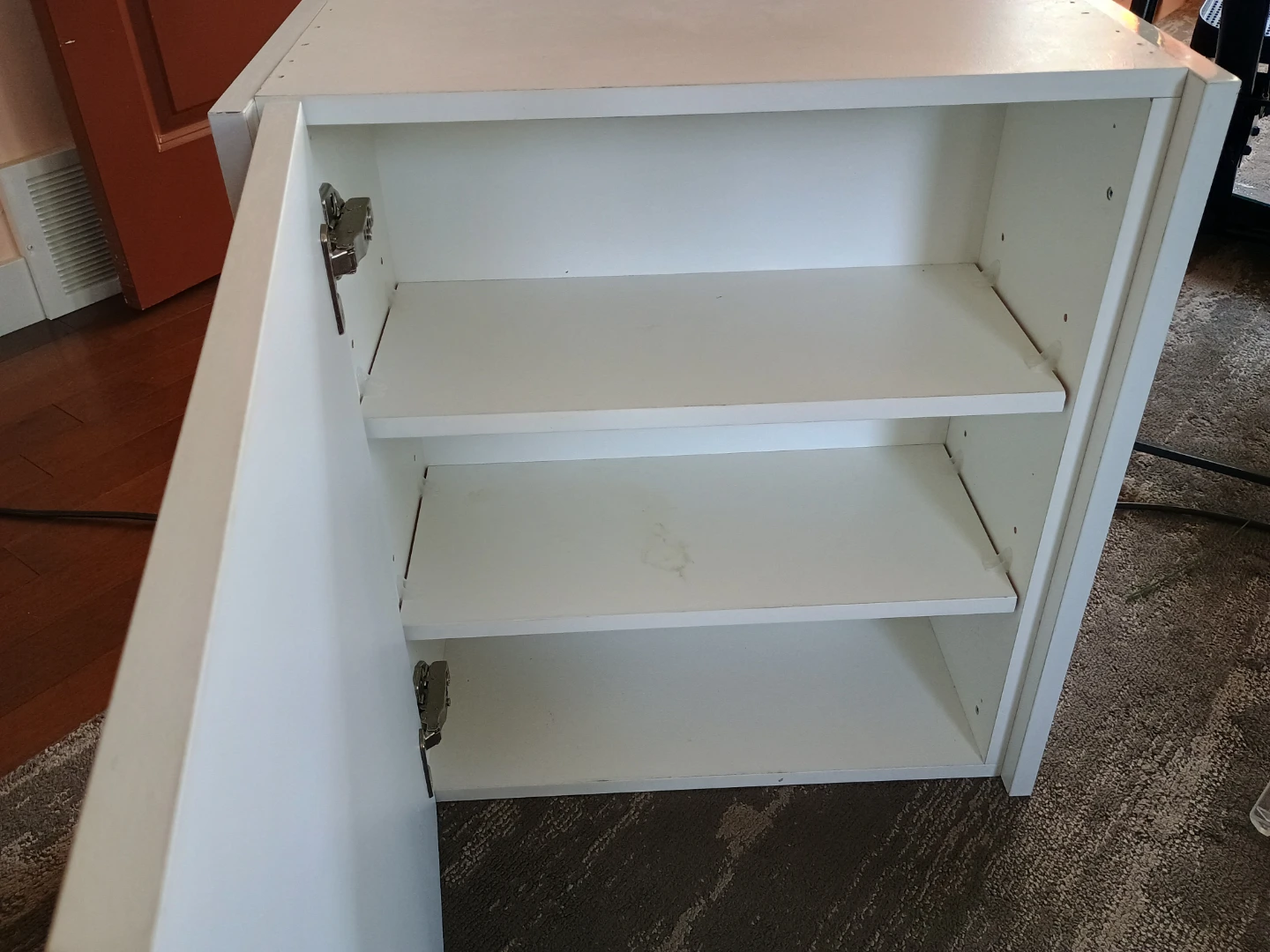 Cabinet hardwood White with door - photo 2