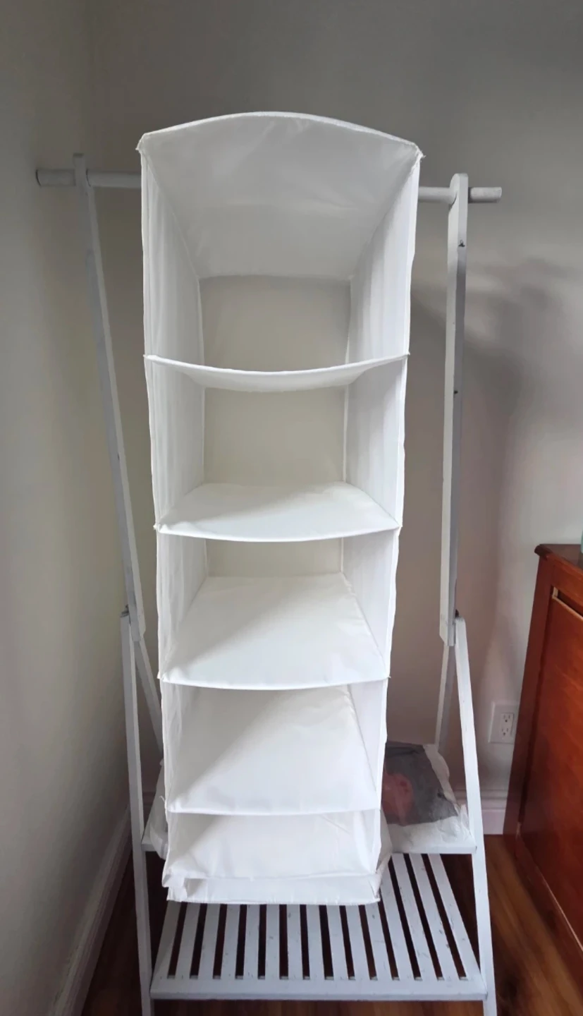 SKUBB White hanging organizer, 6 shelves