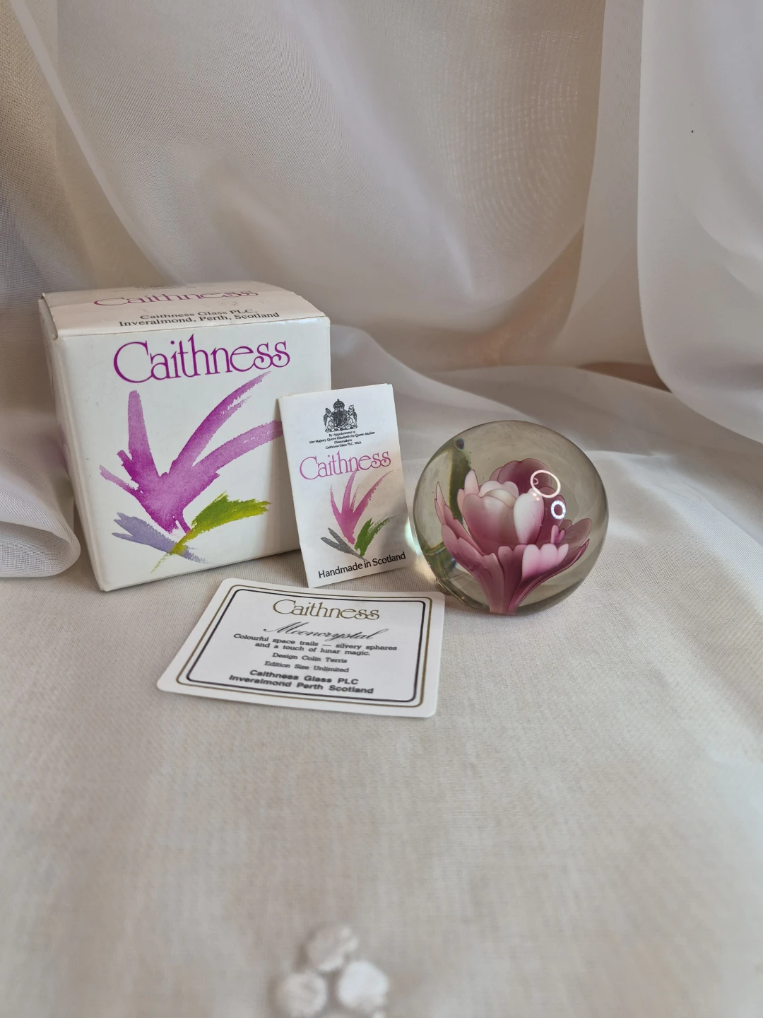 CAITHNESS Glass Paperweight Mooncrystal - photo 2