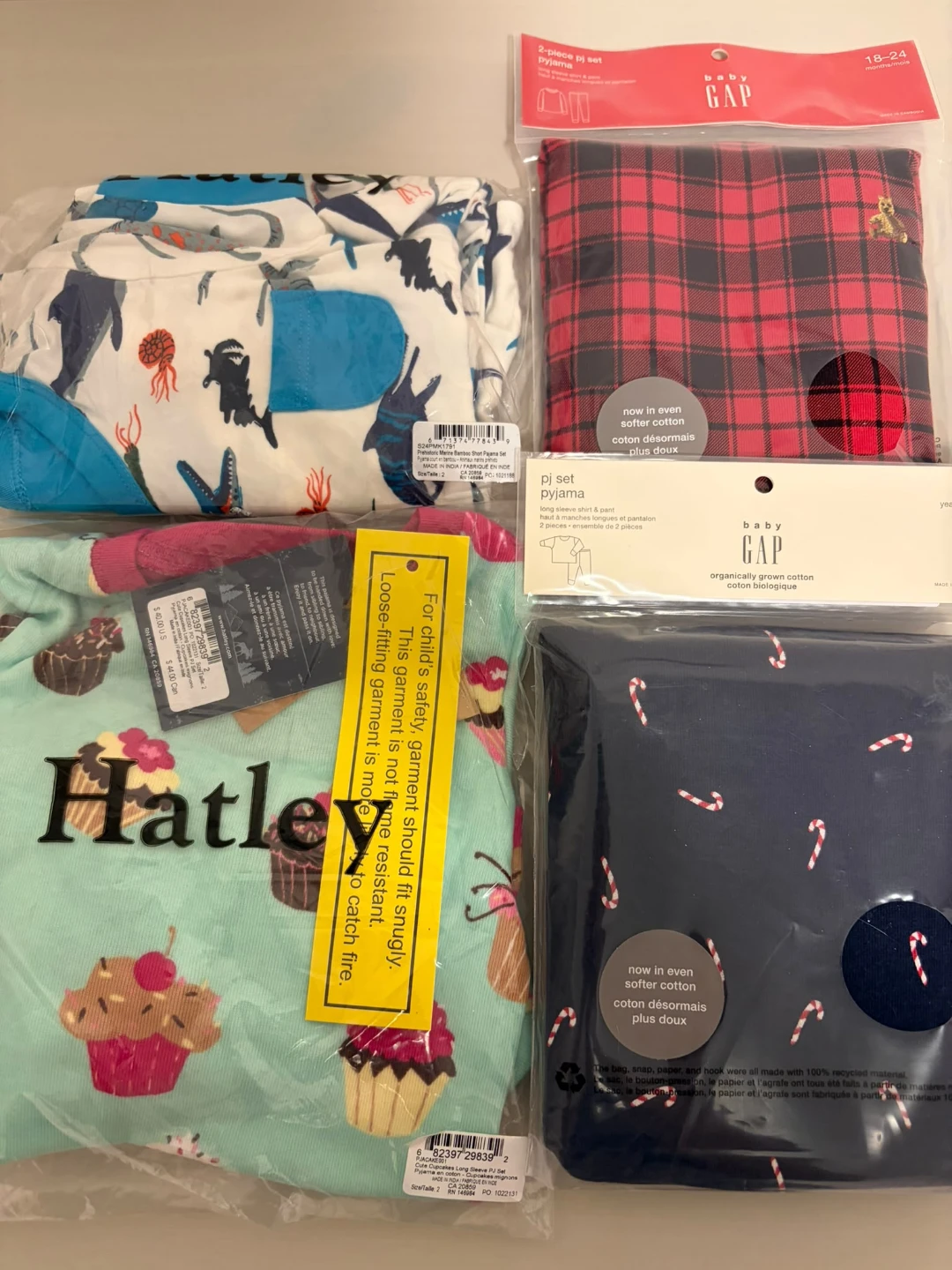 Baby Gap Pajamas & Hatley Pajamas